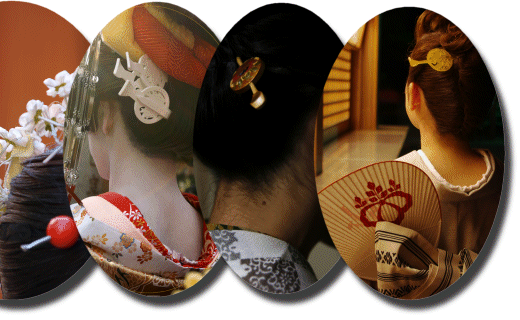 Kanzashi are hair ornaments used in traditional Japanese hairstyles.
